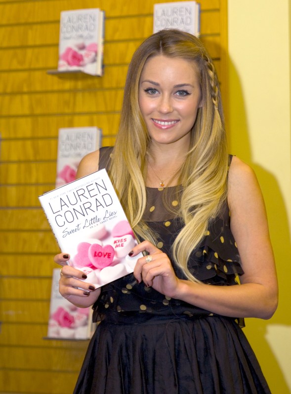 Lauren Conrad Book signing for SWEET LITTLE LIES, Barnes & Noble at The  Grove and Farmers Market, Los Angeles, California. February 18, 2010.  (Pictured: Lauren Conrad). Photo by Baxter/ABACAPRESS.COM Stock Photo 