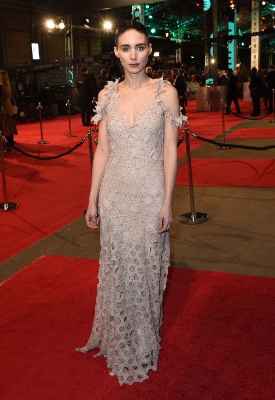 A simple silhouette stands out among look-at-me BAFTA fashions