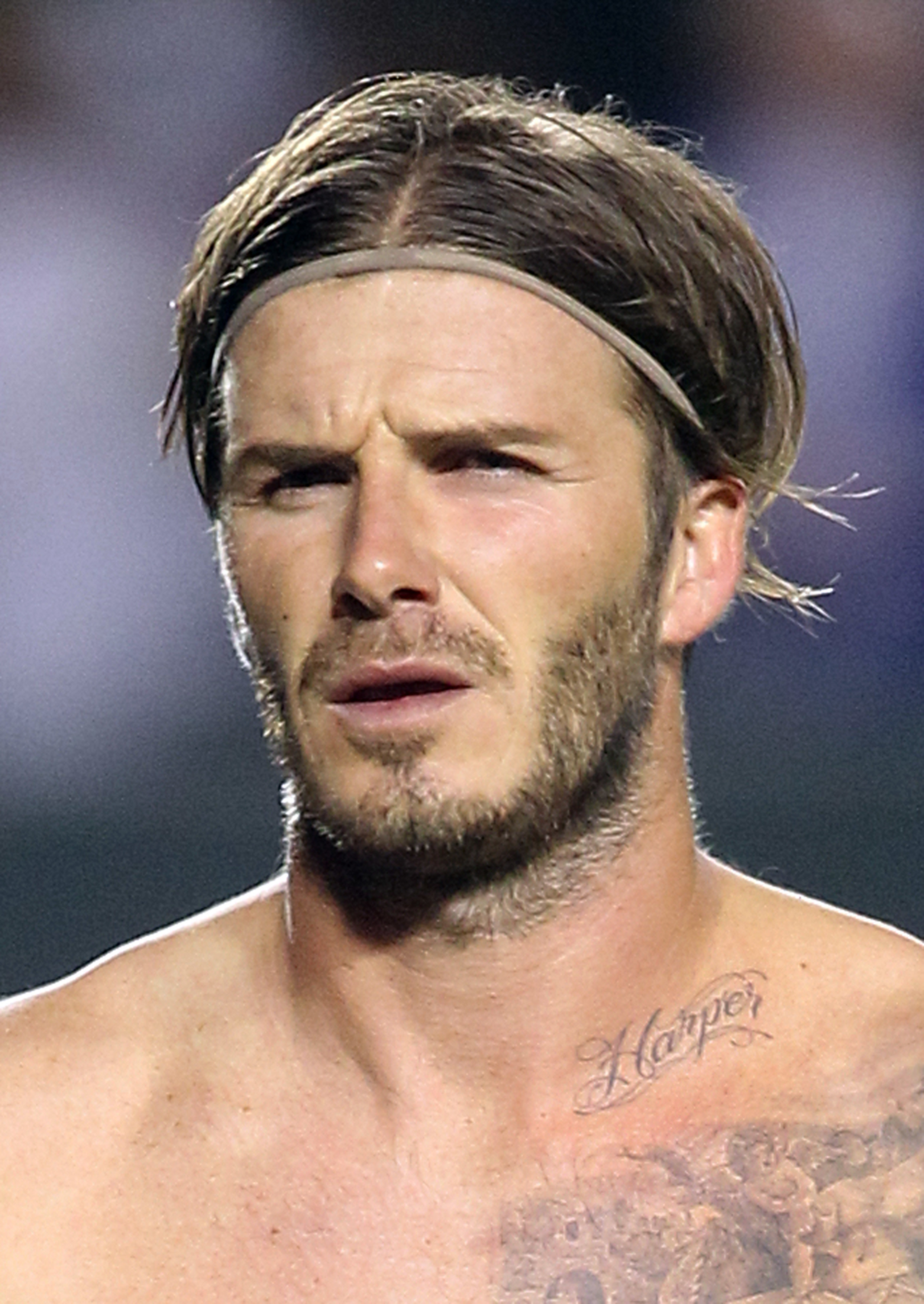 Beckham has'harper'tattoo