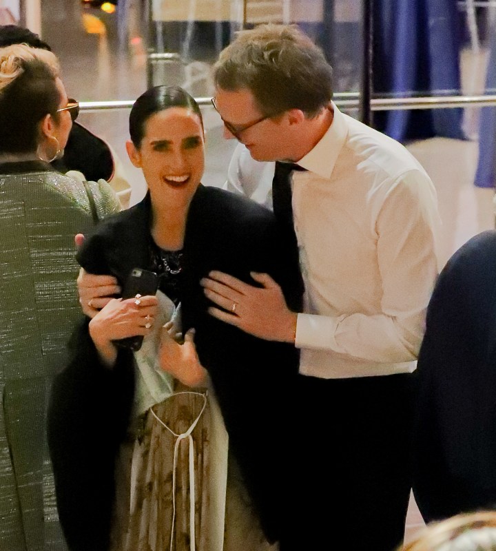 Jennifer Connelly and Paul Bettany at Beach in Spain 2017