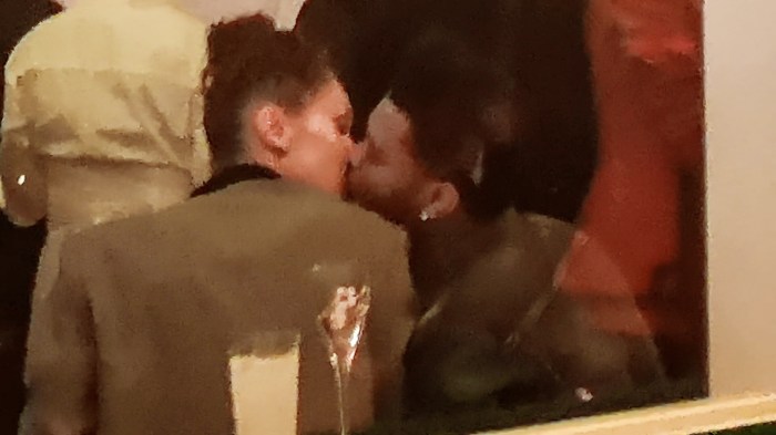 Bella Hadid, The Weeknd kiss