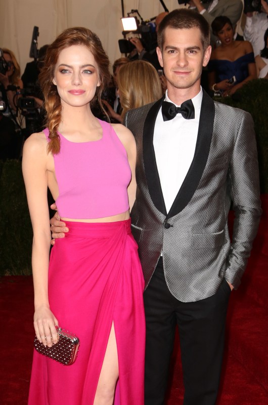 emma stone's manager on X: emma stone and andrew garfield being the  hottest couple at the met gala, 2014.  / X