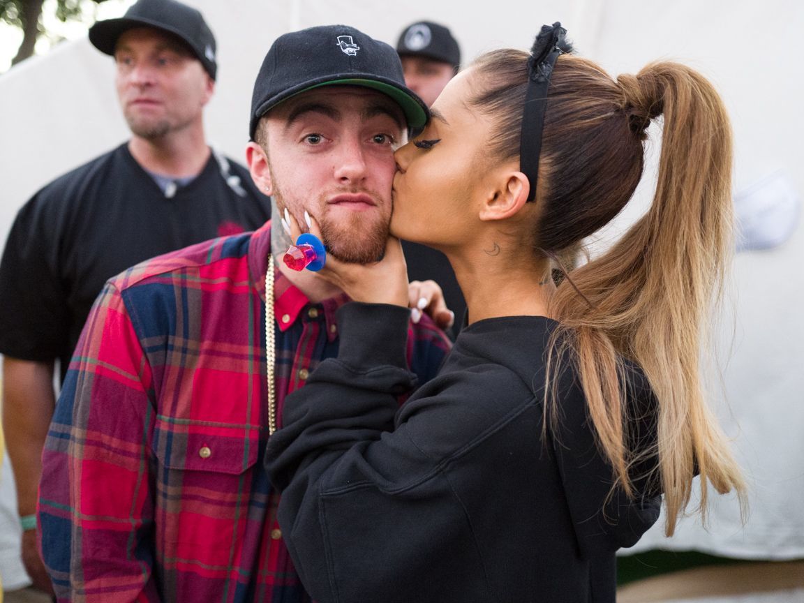Ariana Grande started off the year by Mac Miller's side at