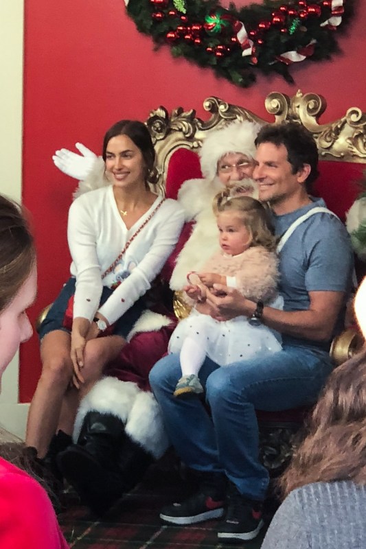 Bradley Cooper Irina Shayk Take Daughter To See Santa More Celebs Out And About Holidays 2018 Gallery Wonderwall Com