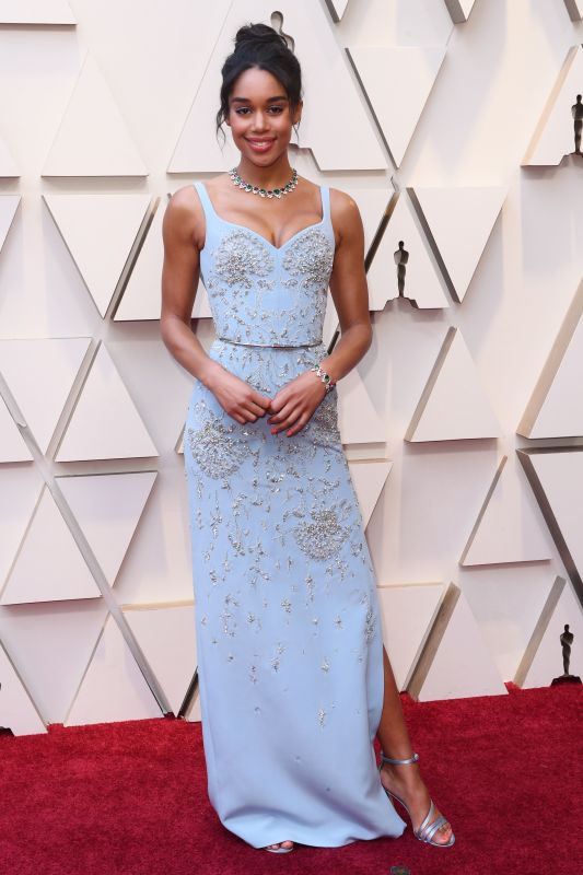 Laura Harrier & Emma Stone in Louis Vuitton at the 91st Academy Awards