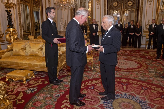 Ralph Lauren Receives an Honorary Knighthood From the United Kingdom