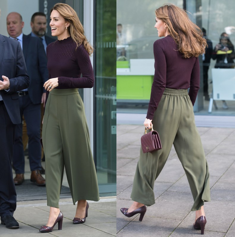 Kate Middleton Wears Wide-Leg Pants at Chelsea Flower Show