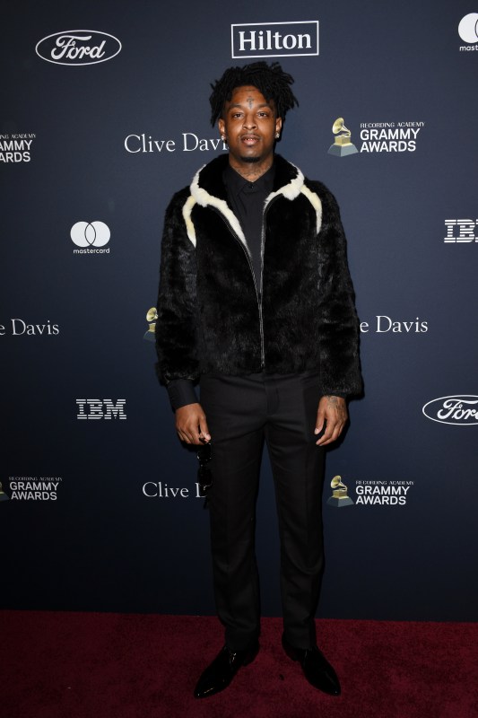 21 Savage at Clive Davis's 2020 Pre-Grammy Gala in LA, 60+ Snaps From  Clive Davis's Ritzy, Glitzy Pre-Grammy Gala