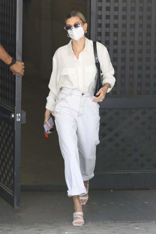 Hailey Bieber is seen on May 22, 2020 in Los Angeles, CA. News