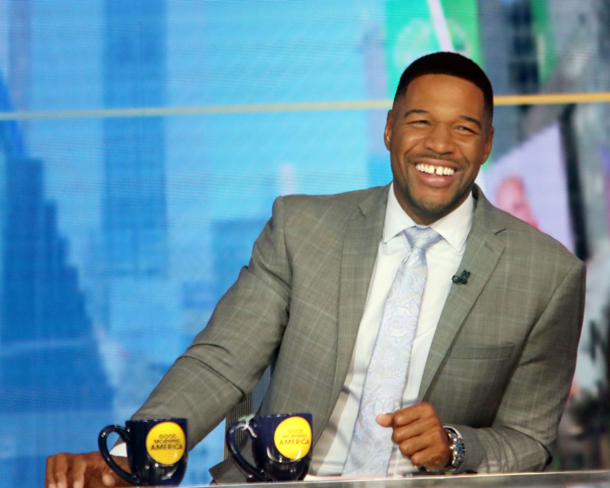 Michael Strahan's jersey comes out of retirement for trip to space - Good  Morning America