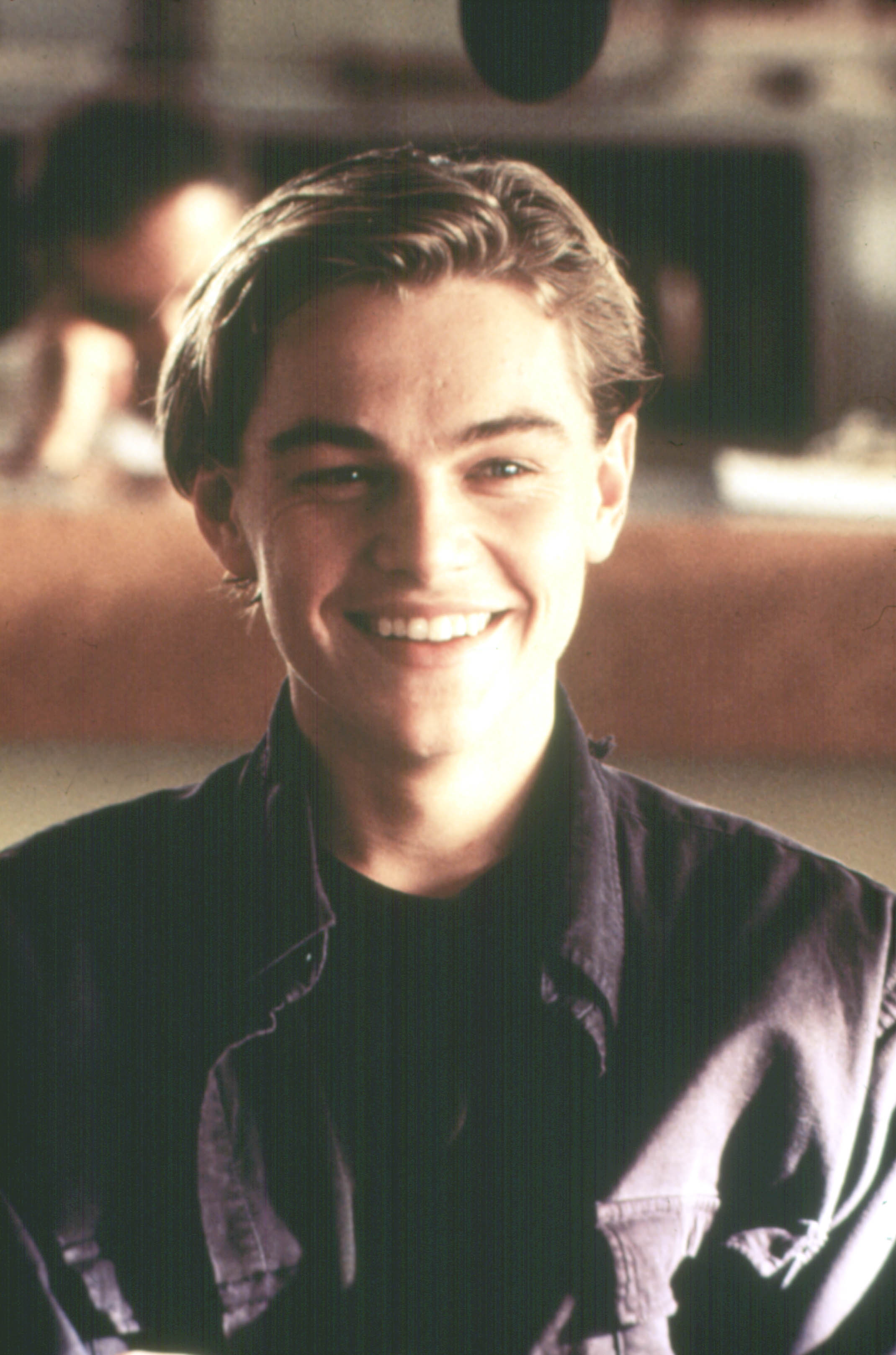 Leonardo dicaprio young smiling