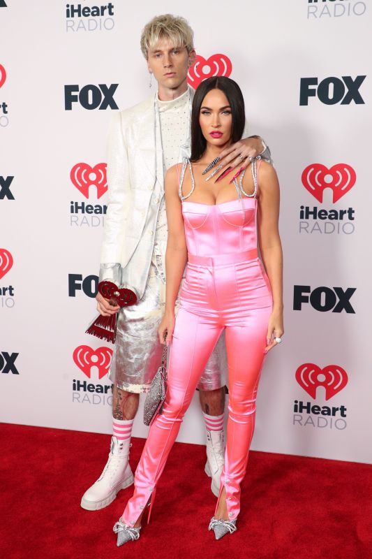 Megan Fox and Machine Gun Kelly Wore Matching Baby Blue Outfits in