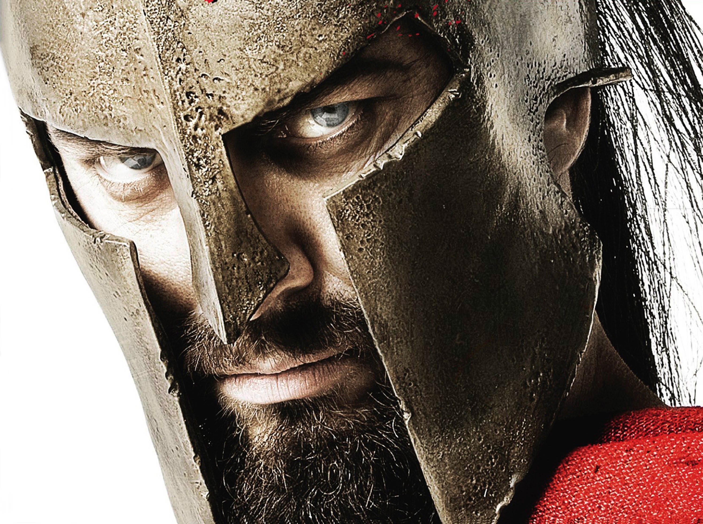 This is Sparta! King Leonidas receives the Persian envoy. 300 