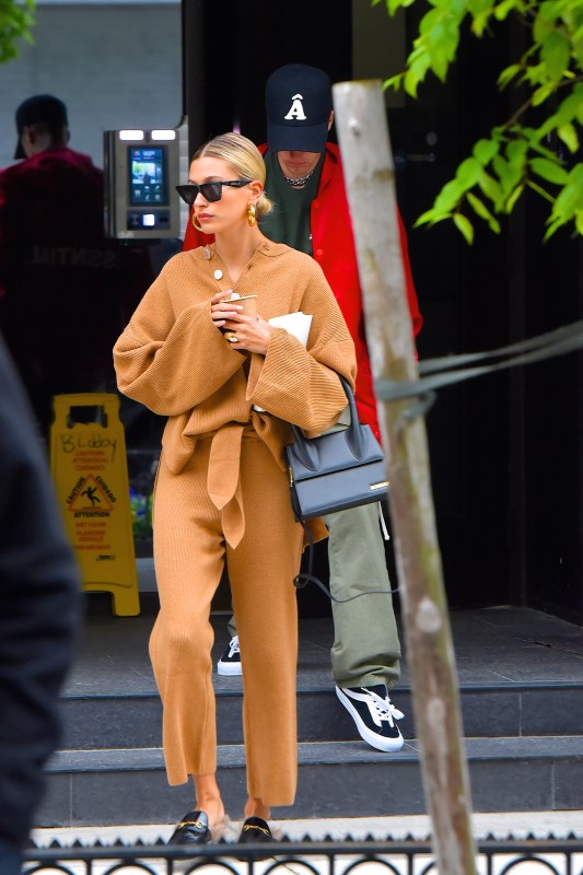 Hailey Bieber's Red-Hot Monochromatic Look Featured an Off-the