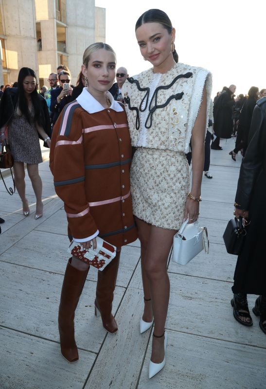 Emma Roberts Joins Miranda Kerr & Gemma Chan at Louis Vuitton