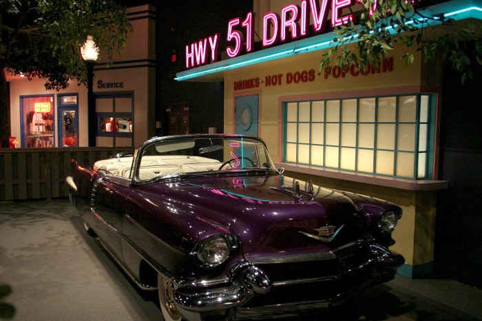 Elvis Presleys Green Cadillac Convertible in Graceland in