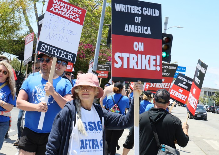 More stars join the picket lines as Screen Actors Guild members join ...