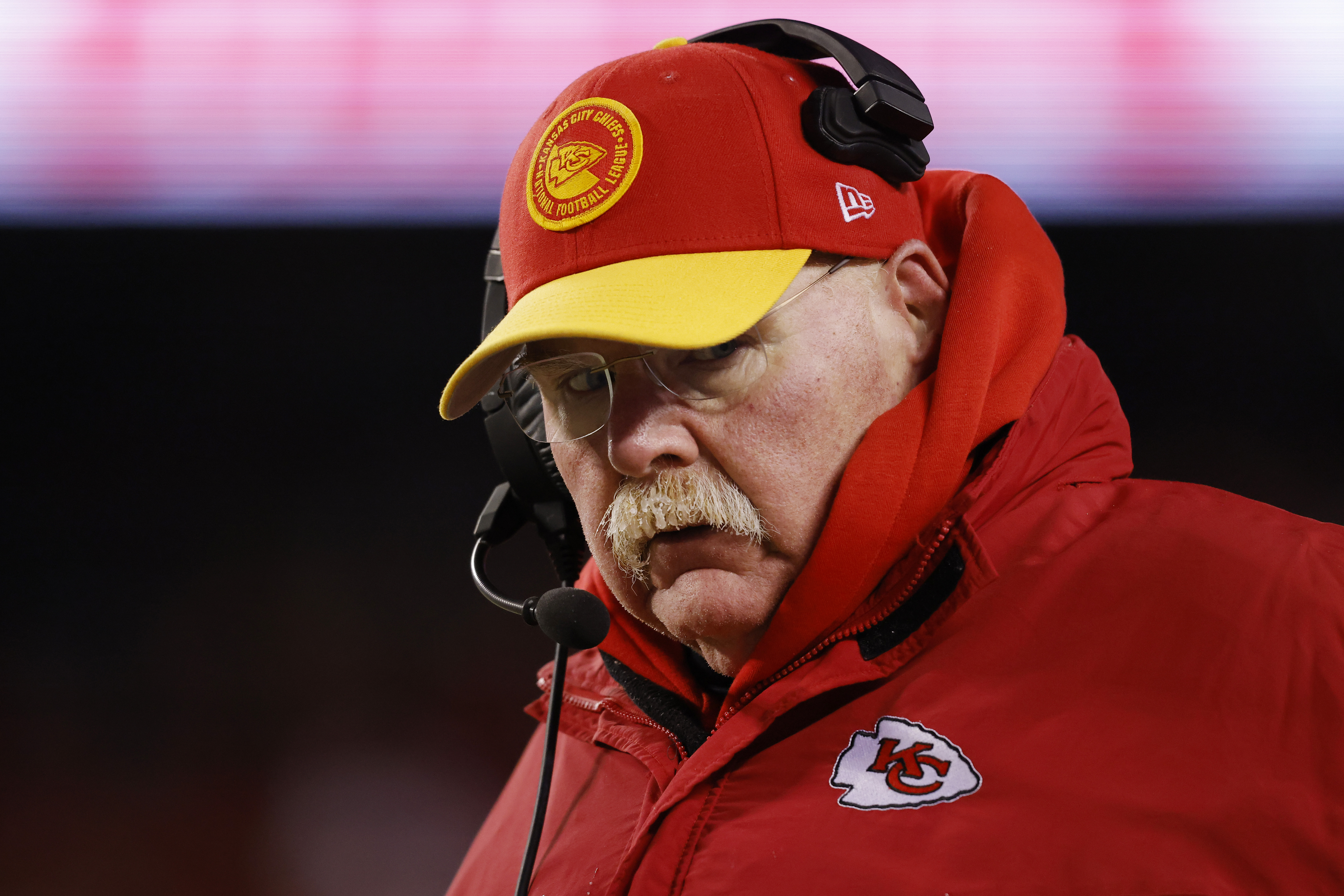 Andy Reid's 'stache Covered In Icicles During Chiefs Vs. Dolphins ...