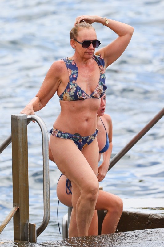 Jordana Brewster shows off fab figure in floral bikini while