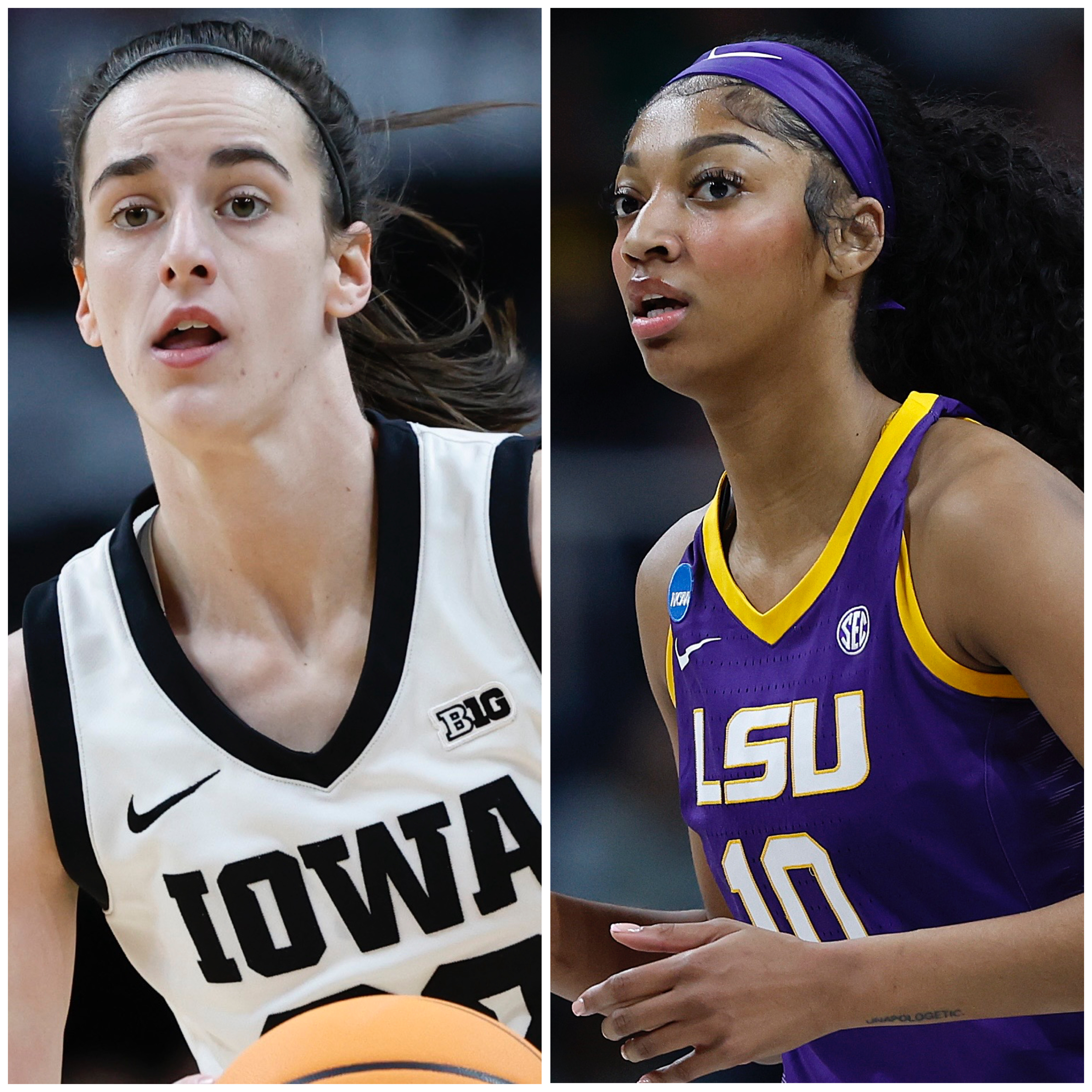 LSU's Angel Reese shares moving moment with Iowa rival Caitlin Clark: All  the best pictures from the women's college basketball stars' epic final  rematch | Gallery | Wonderwall.com